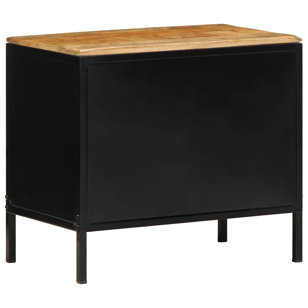 vidaXL Bedside Cabinet 2 pcs Brown and Black 50 x 30 x 45 cm
