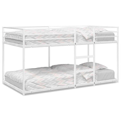 vidaXL Bunk Bed without Mattress White 75x190 cm Steel