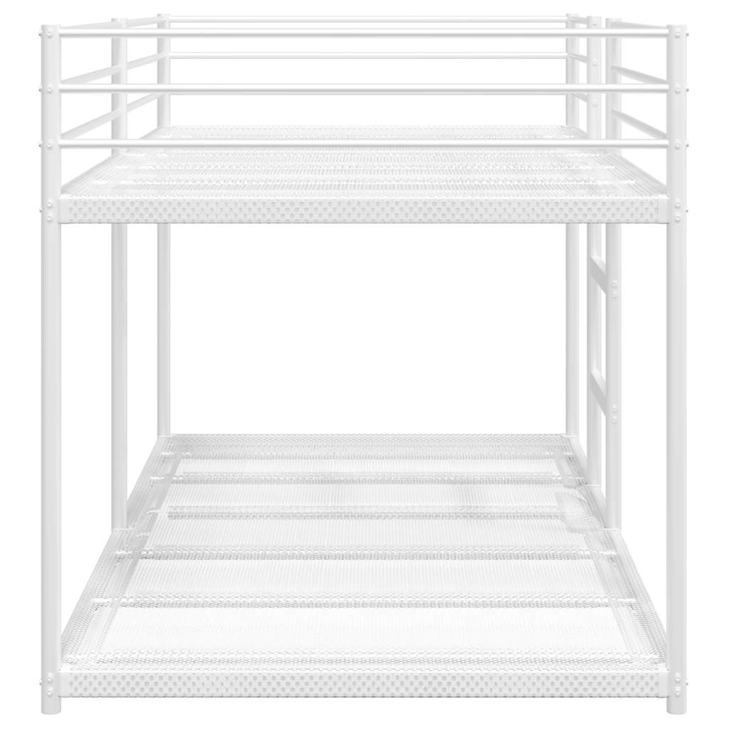 vidaXL Bunk Bed without Mattress White 80x200 cm Steel