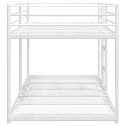 vidaXL Bunk Bed without Mattress White 80x200 cm Steel