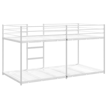 vidaXL Bunk Bed without Mattress White 80x200 cm Steel