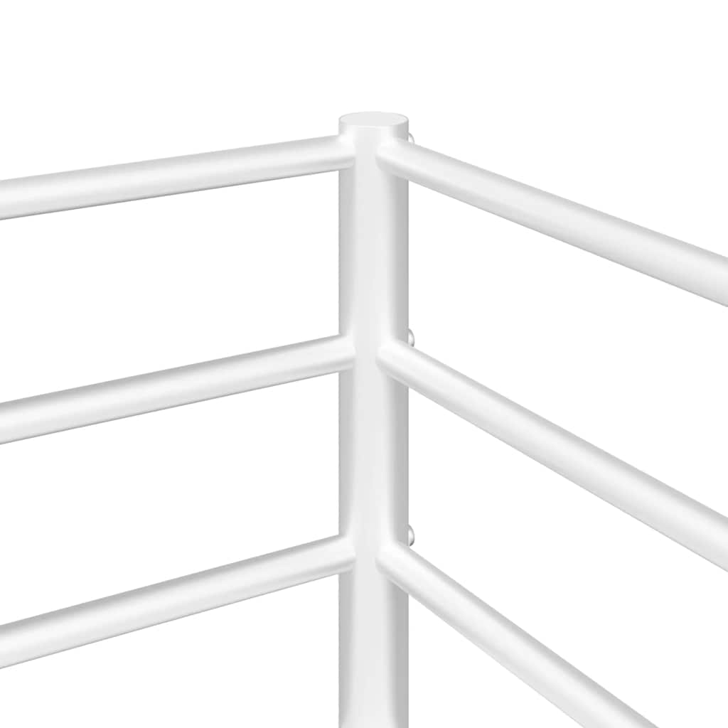 vidaXL Bunk Bed without Mattress White 80x200 cm Steel