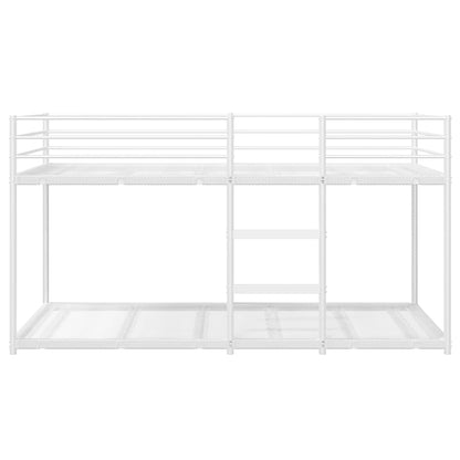 vidaXL Bunk Bed without Mattress White 90x200 cm Steel