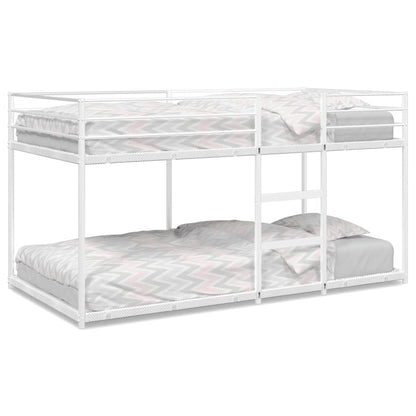 vidaXL Bunk Bed without Mattress White 100x190 cm Steel