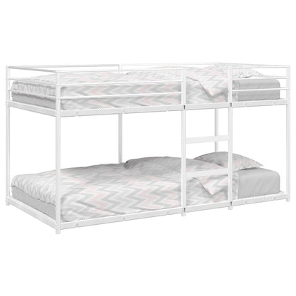 vidaXL Bunk Bed without Mattress White 100x190 cm Steel