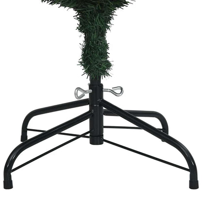 vidaXL Artificial Slim Christmas Tree 300 LEDs 210 cm