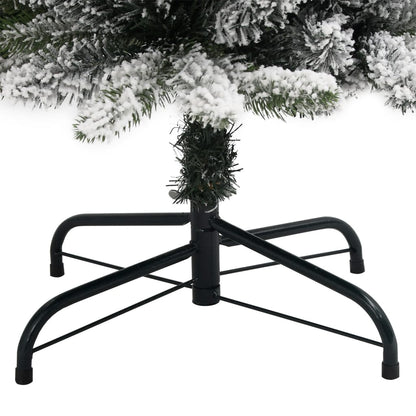 vidaXL Artificial Christmas Tree 300 LEDs and Flocked Snow 210 cm