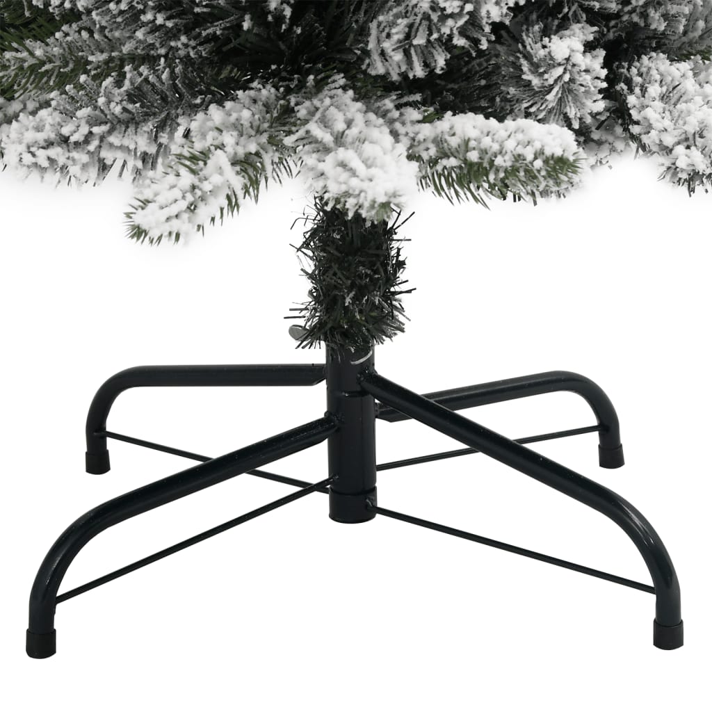 vidaXL Artificial Christmas Tree 300 LEDs and Flocked Snow 240 cm