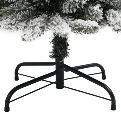 vidaXL Artificial Christmas Tree 300 LEDs and Flocked Snow 240 cm