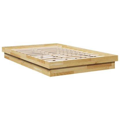 vidaXL Bed Frame without Mattress 120x200 cm Solid Wood Oak
