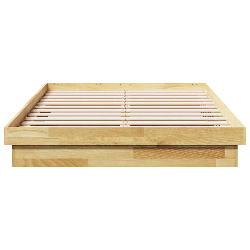 vidaXL Bed Frame without Mattress 120x200 cm Solid Wood Oak