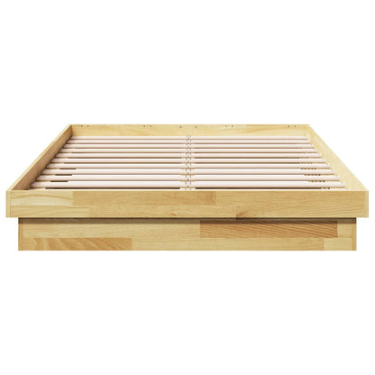 vidaXL Bed Frame without Mattress 120x200 cm Solid Wood Oak