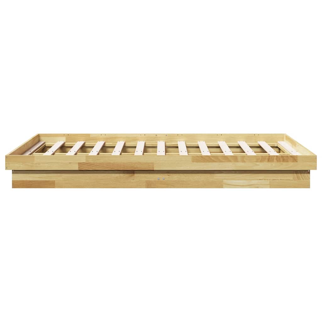 vidaXL Bed Frame without Mattress 120x200 cm Solid Wood Oak