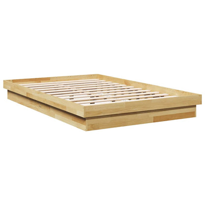 vidaXL Bed Frame without Mattress 120x200 cm Solid Wood Oak