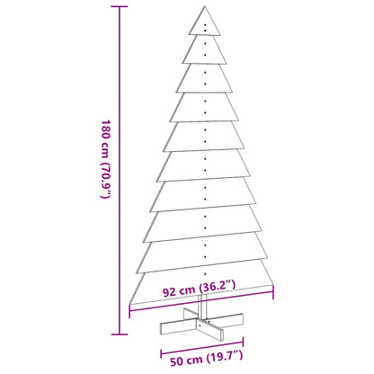 vidaXL Wooden Christmas Tree for Decoration 180 cm Solid Wood Pine