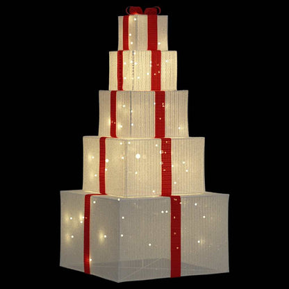 vidaXL Christmas Decoration Gift Box 250 LEDs Warm White