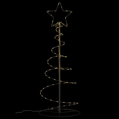 vidaXL LED Christmas Tree 80 LEDs Warm White 120 cm