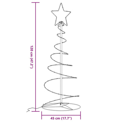 vidaXL LED Christmas Tree 80 LEDs Warm White 120 cm