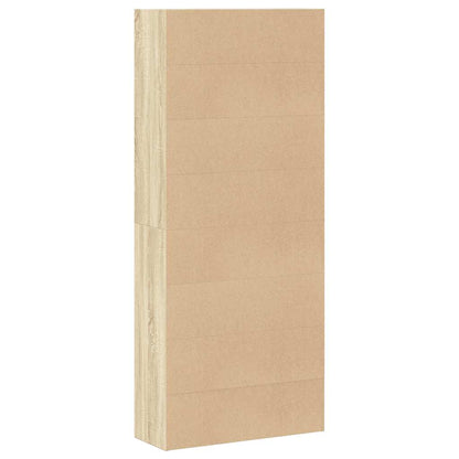 vidaXL Book Cabinet Sonoma Oak 80x30x189 cm Engineered Wood