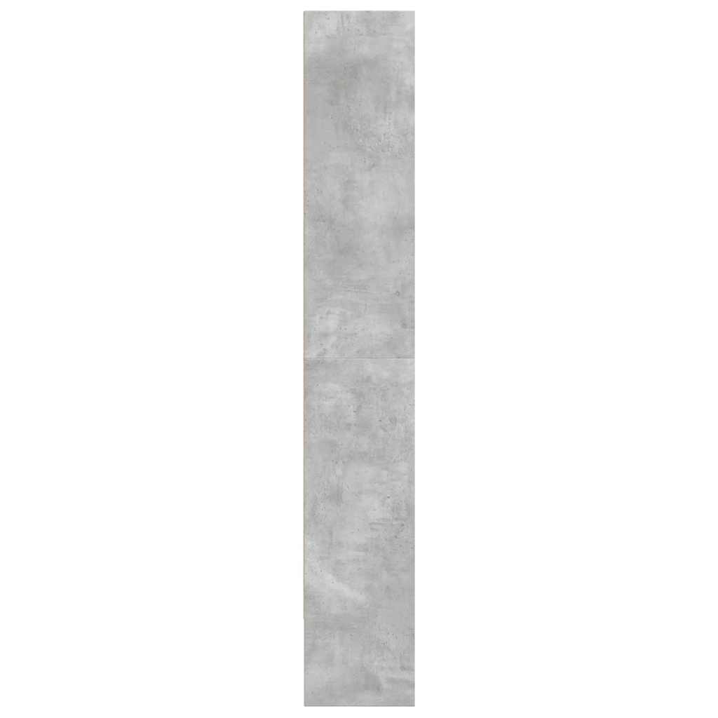 vidaXL Book Cabinet Concrete Grey 80x30x189 cm Engineered Wood