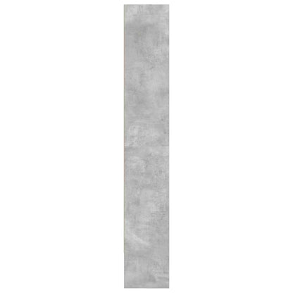 vidaXL Book Cabinet Concrete Grey 80x30x189 cm Engineered Wood