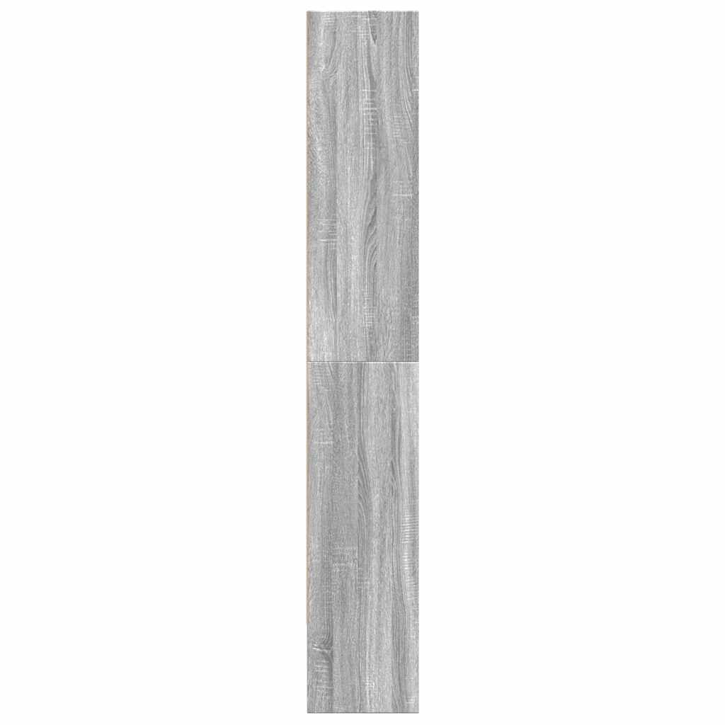 vidaXL Book Cabinet Grey Sonoma 80x30x189 cm Engineered Wood