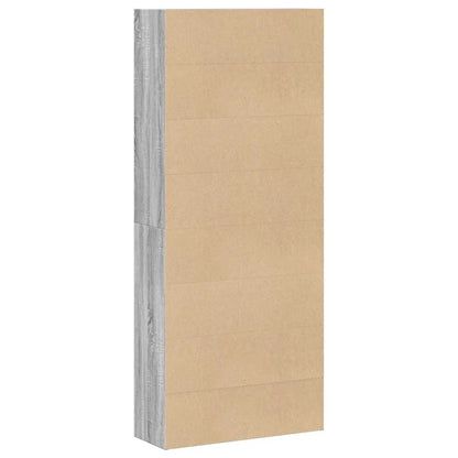 vidaXL Book Cabinet Grey Sonoma 80x30x189 cm Engineered Wood