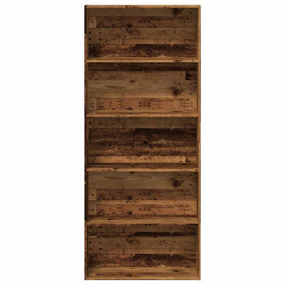 vidaXL Book Cabinet Old Wood 80x30x189 cm Engineered Wood