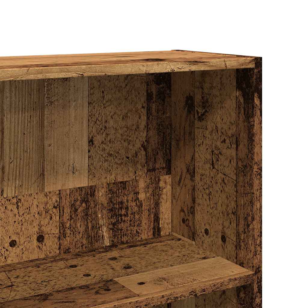 vidaXL Book Cabinet Old Wood 80x30x189 cm Engineered Wood