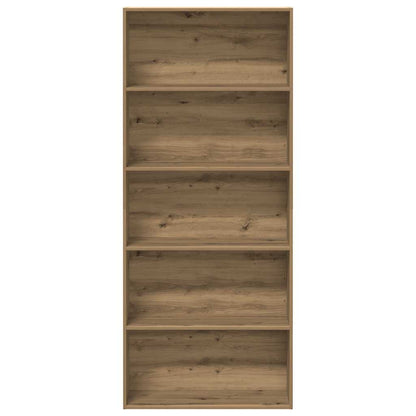 vidaXL Book Cabinet Artisian Oak 80x30x189 cm Engineered Wood