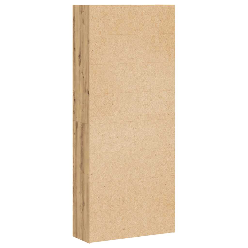 vidaXL Book Cabinet Artisian Oak 80x30x189 cm Engineered Wood