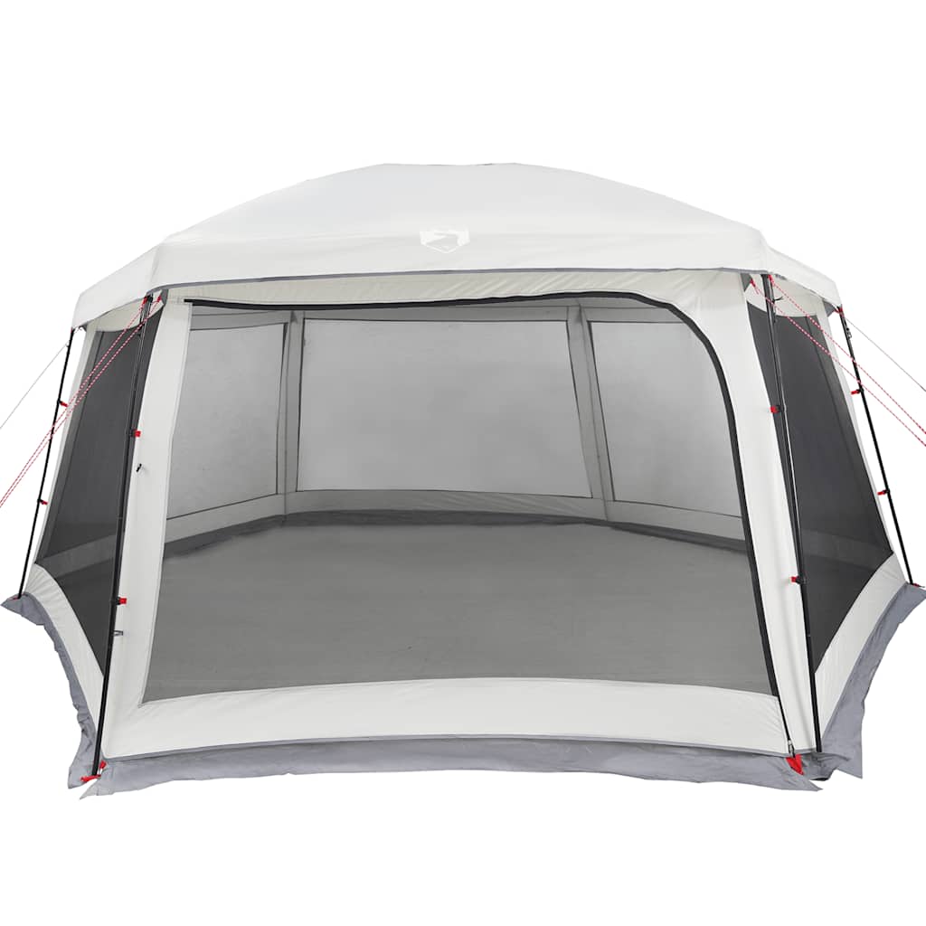 vidaXL Pool Tent with Removable Fly & Mesh Walls Grey 618x532 cm
