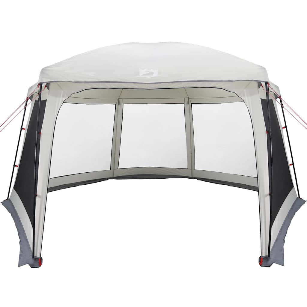vidaXL Pool Tent with Removable Fly & Mesh Walls Grey 618x532 cm