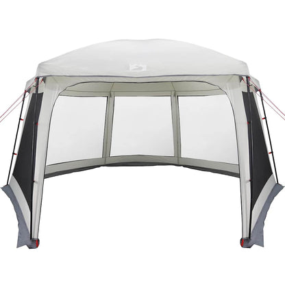 vidaXL Pool Tent with Removable Fly & Mesh Walls Grey 618x532 cm