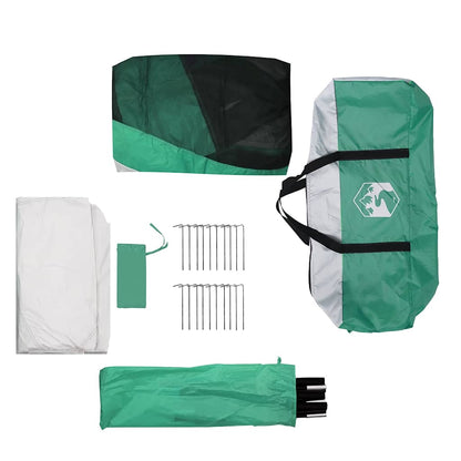 vidaXL Pool Tent with Removable Fly & Mesh Walls Sea Green 612x612 cm