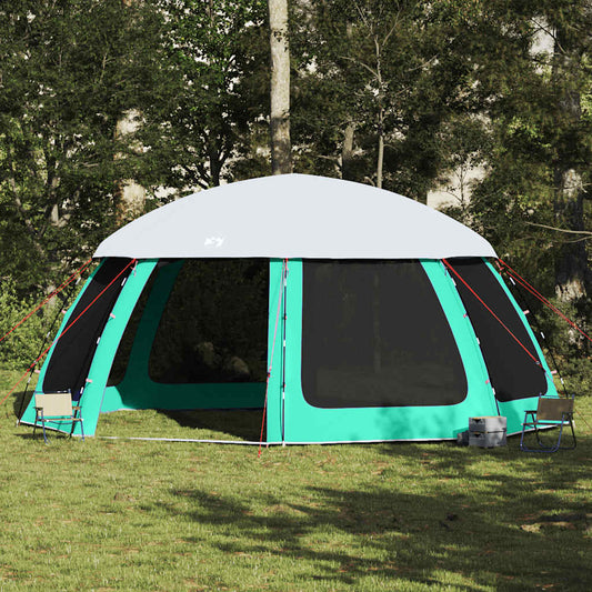 vidaXL Pool Tent with Removable Fly & Mesh Walls Sea Green 612x612 cm