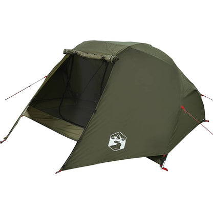 vidaXL Fishing Tent 3-Person Olive Green Waterproof