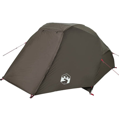 vidaXL Fishing Tent 3-Person Brown Waterproof