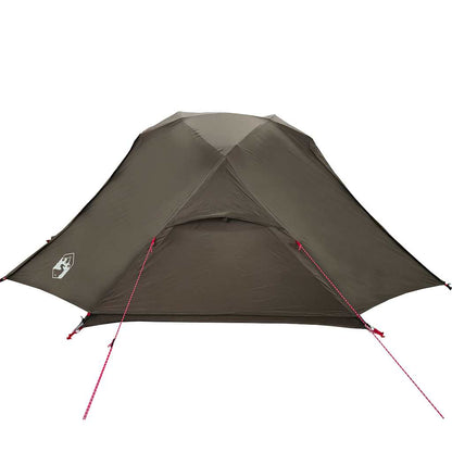 vidaXL Fishing Tent 3-Person Brown Waterproof