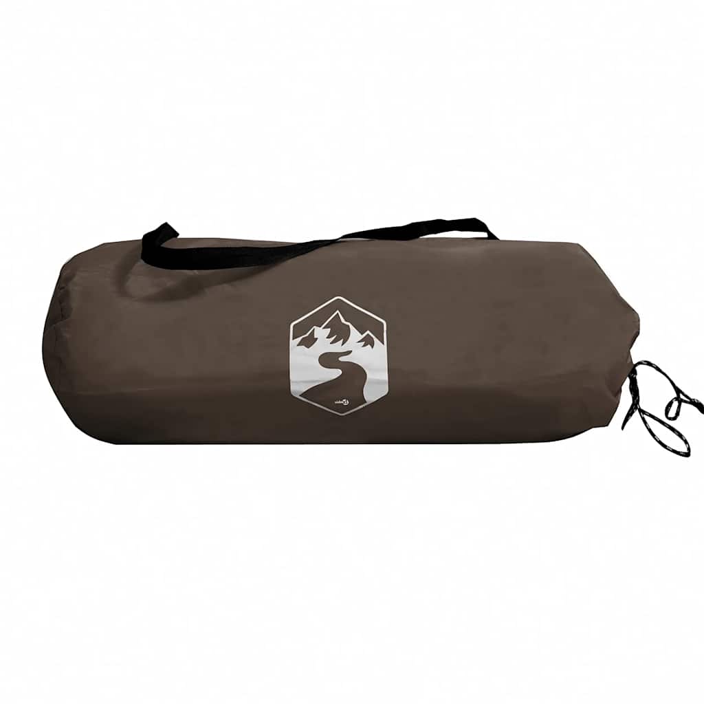vidaXL Fishing Tent 3-Person Brown Waterproof