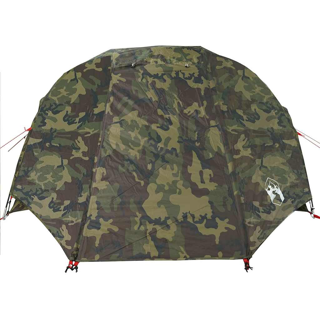 vidaXL Fishing Tent 3-Person Camouflage Waterproof