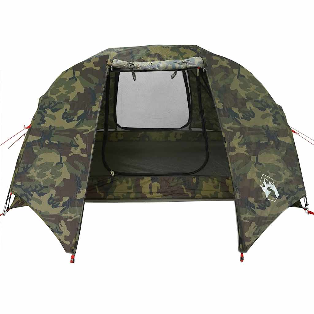 vidaXL Fishing Tent 3-Person Camouflage Waterproof
