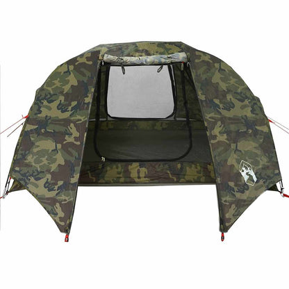 vidaXL Fishing Tent 3-Person Camouflage Waterproof