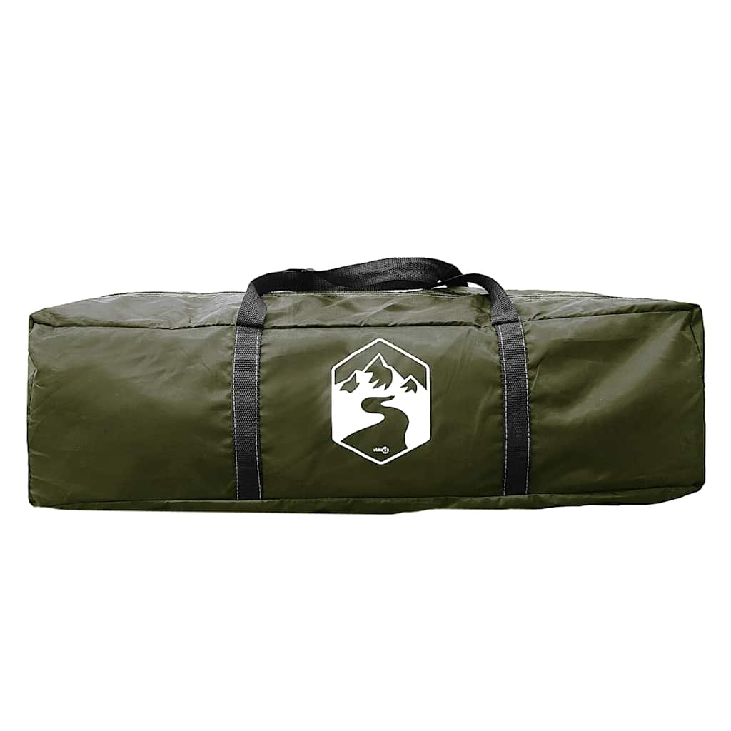 vidaXL Fishing Tent 5-Person Olive Green Waterproof