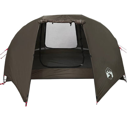 vidaXL Fishing Tent 5-Person Brown Waterproof