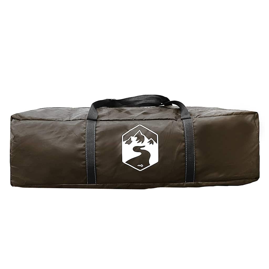 vidaXL Fishing Tent 5-Person Brown Waterproof