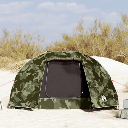 vidaXL Fishing Tent 5-Person Camouflage Waterproof