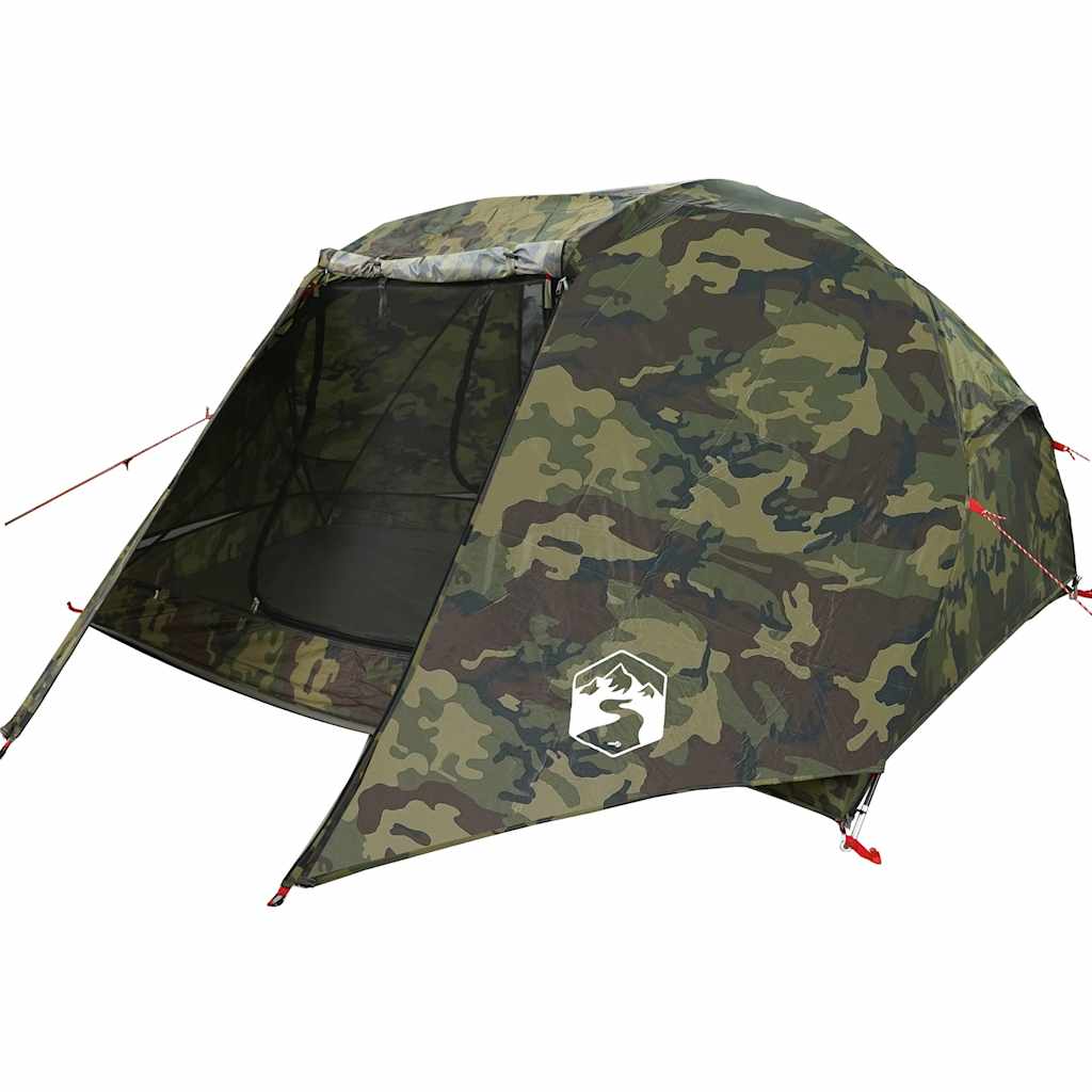 vidaXL Fishing Tent 5-Person Camouflage Waterproof