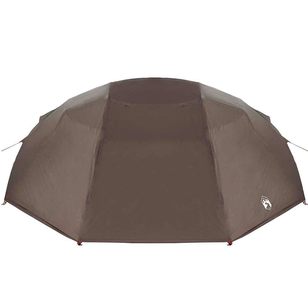 vidaXL Fishing Tent Brown 514 x 465 x 187 cm Polyester and Fiberglass