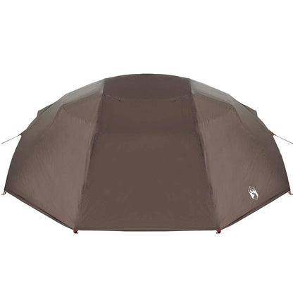 vidaXL Fishing Tent Brown 514 x 465 x 187 cm Polyester and Fiberglass